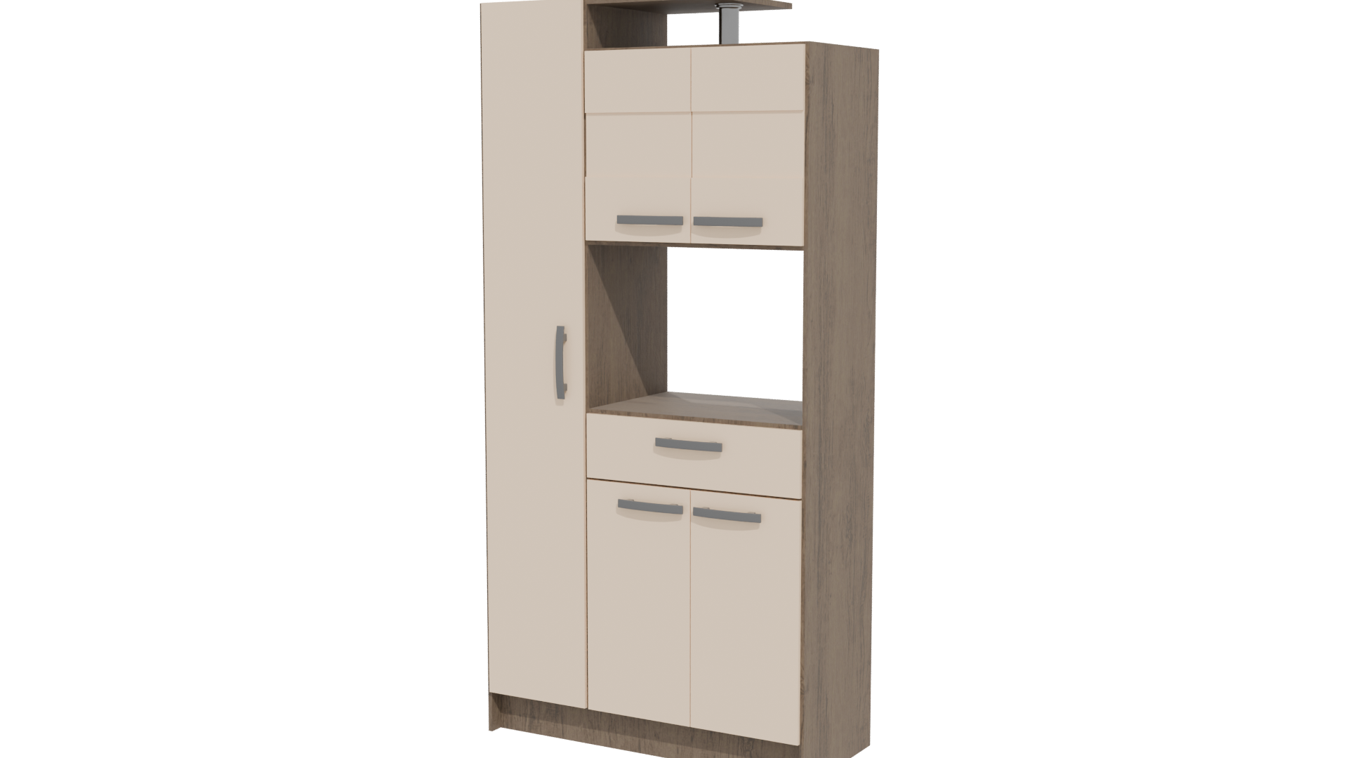 Modern Two-Door Kitchen Cabinet 3D - Professional 3D Model Render 12
