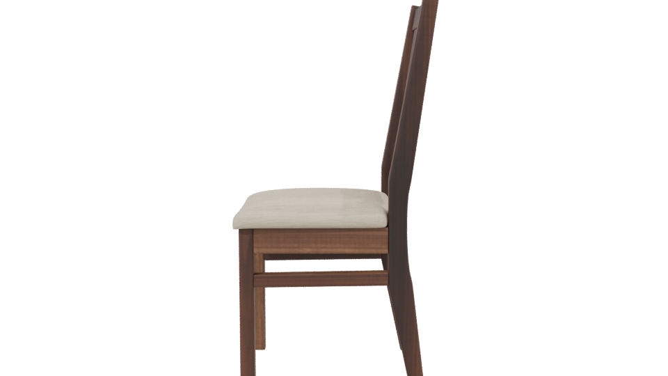 Modern Wooden Chair 3D Model - Professional 3D Model Render 2