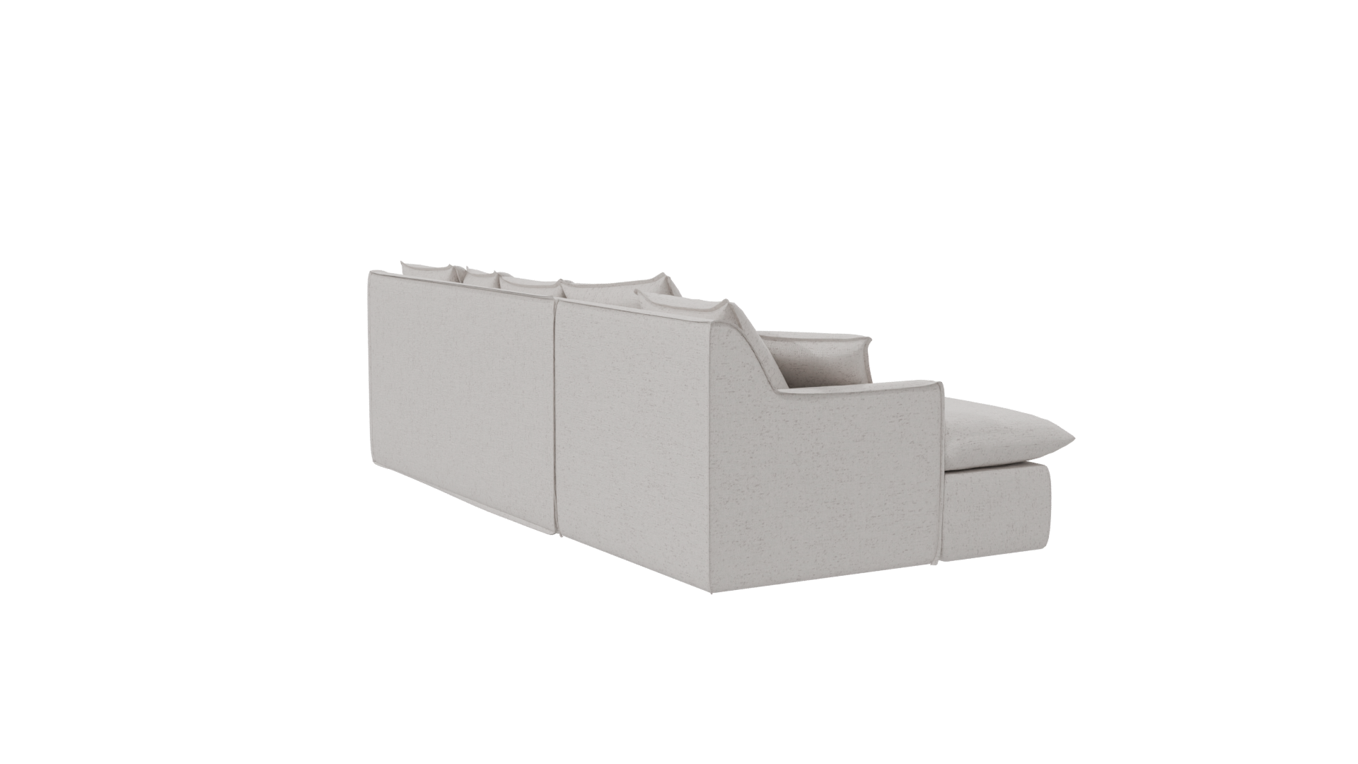 Contemporary L-Shaped Sofa 3D - Professional 3D Model Render 7