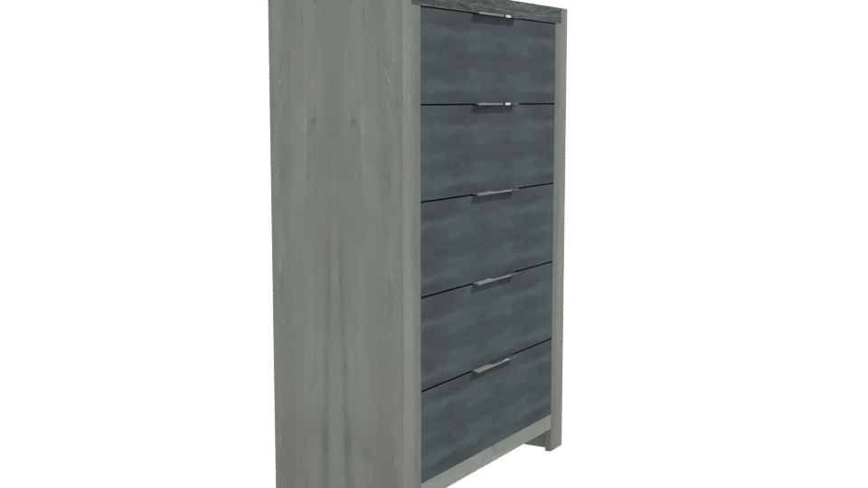 Contemporary Vertical Drawer Cabinet 3D Model - Professional 3D Model Render 9