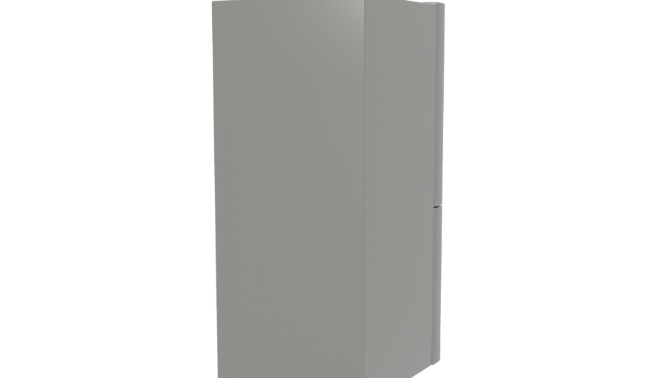 Sleek Modern Refrigerator Model - Professional 3D Model Render 6