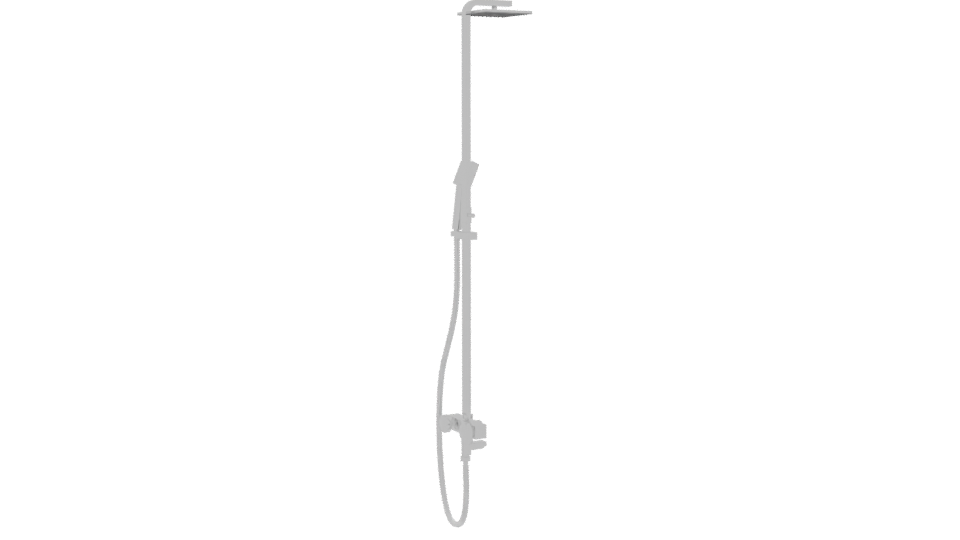 Chrome Shower Column 3D Model - Professional 3D Model Render 7