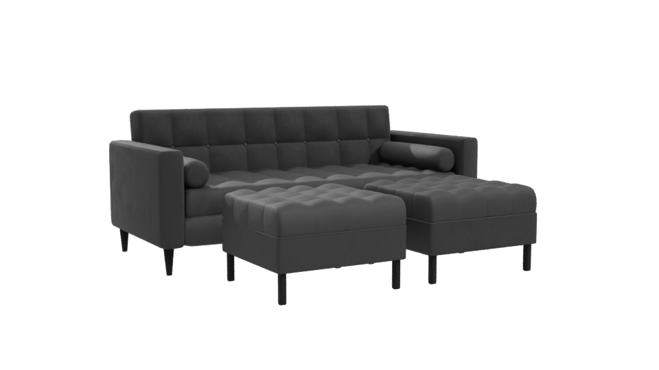 Stylish Modern Sofa Set 3D - Professional 3D Model Render 10