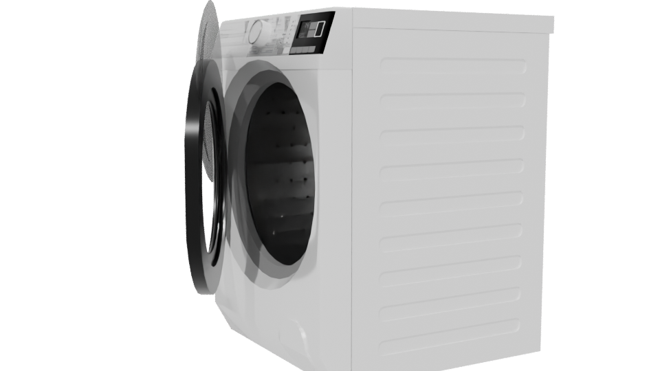Stylish Front-Loading Dryer 3D Model - Professional 3D Model Render 13