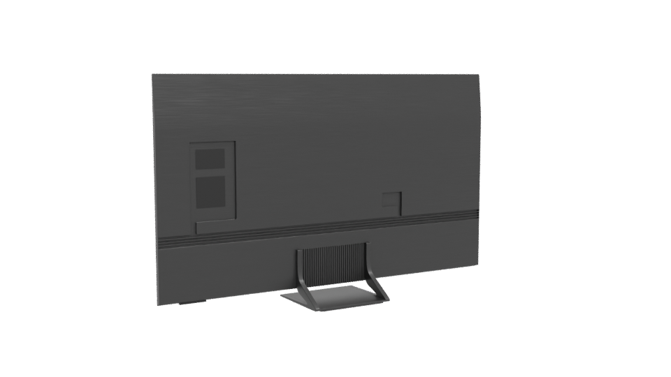 Sleek Ultra-Thin LED Television 3D Model - Professional 3D Model Render 4