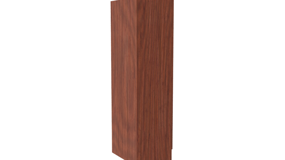 Stylish Wooden Wardrobe Model - Professional 3D Model Render 7