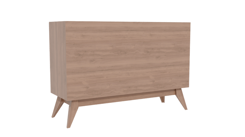 Scandinavian Storage Cabinet 3D - Professional 3D Model Render 4