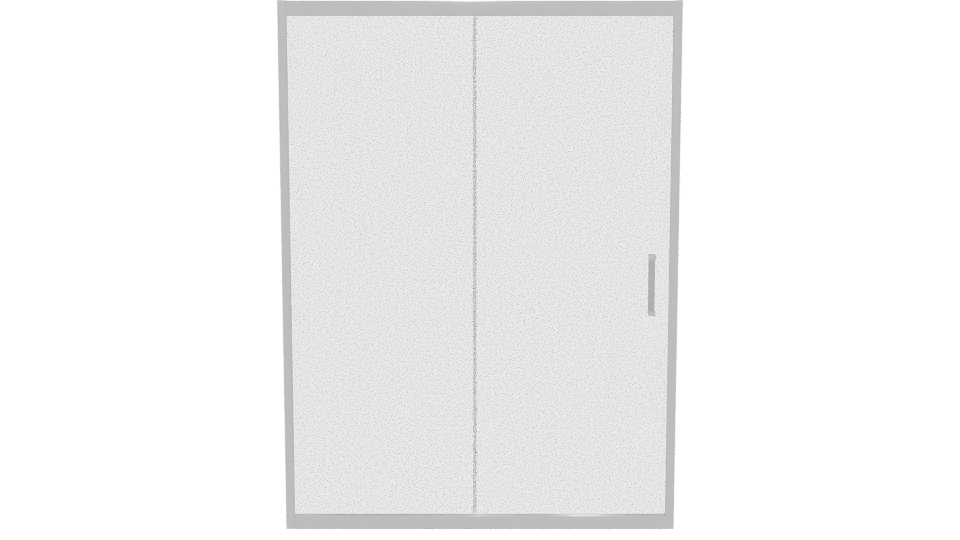 Sleek Glass Shower Door 3D - Professional 3D Model Render 5