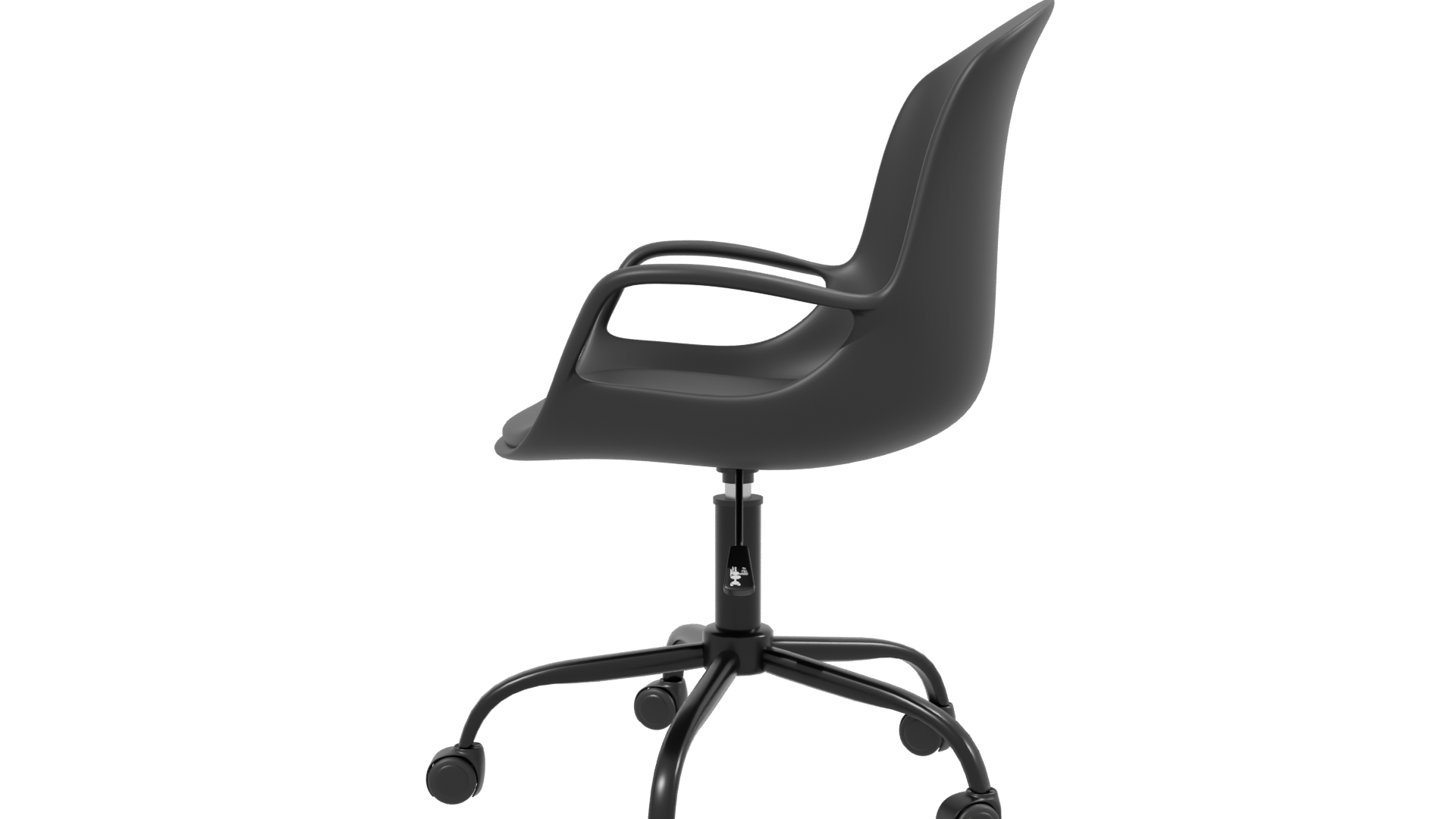 Sleek Modern Swivel Office Chair 3D Model - Professional 3D Model Render 2