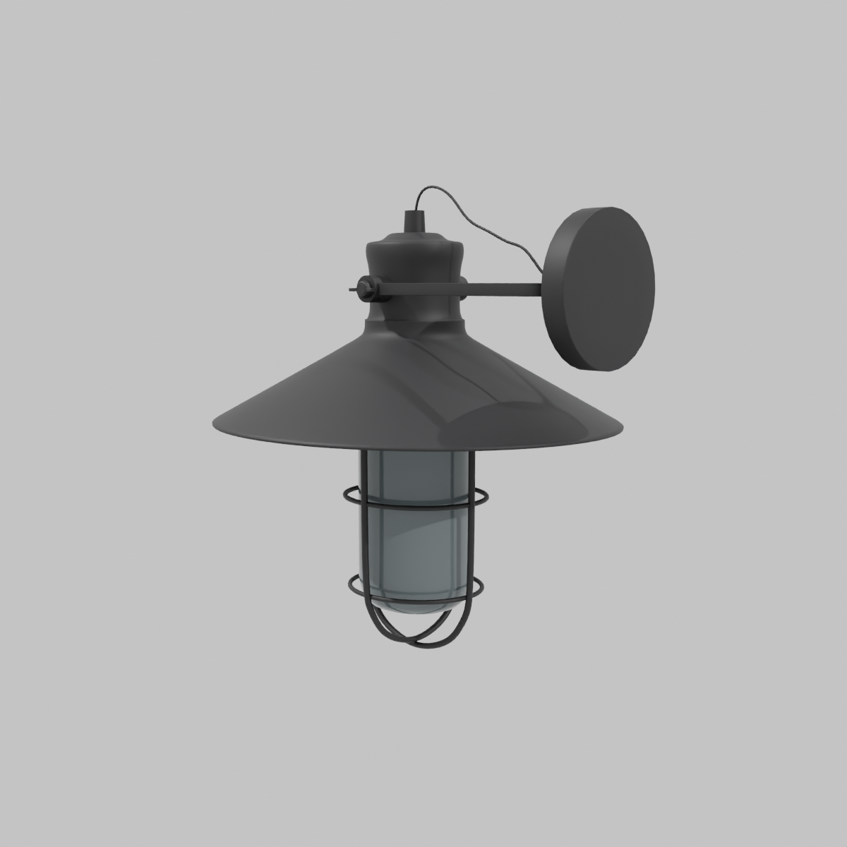 APLIQUE MURO IND NEGRO FAROL