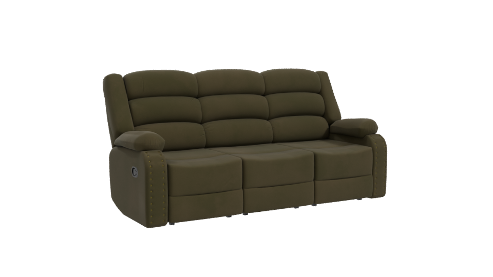 Stylish Reclining Sofa 3D Model - Professional 3D Model Render 10