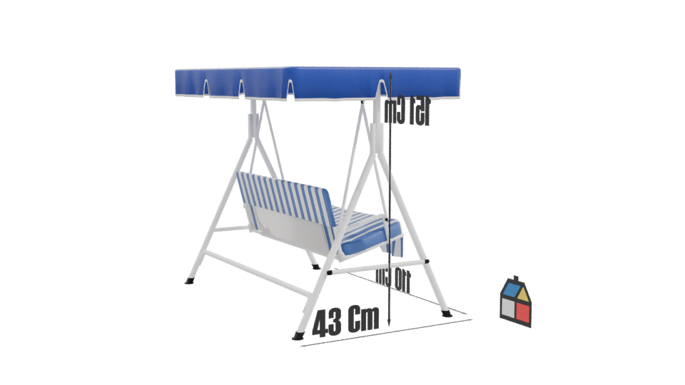 Model 7ea1b5d9 Outdoor Lounge Chair 3D - Professional 3D Model Render 10