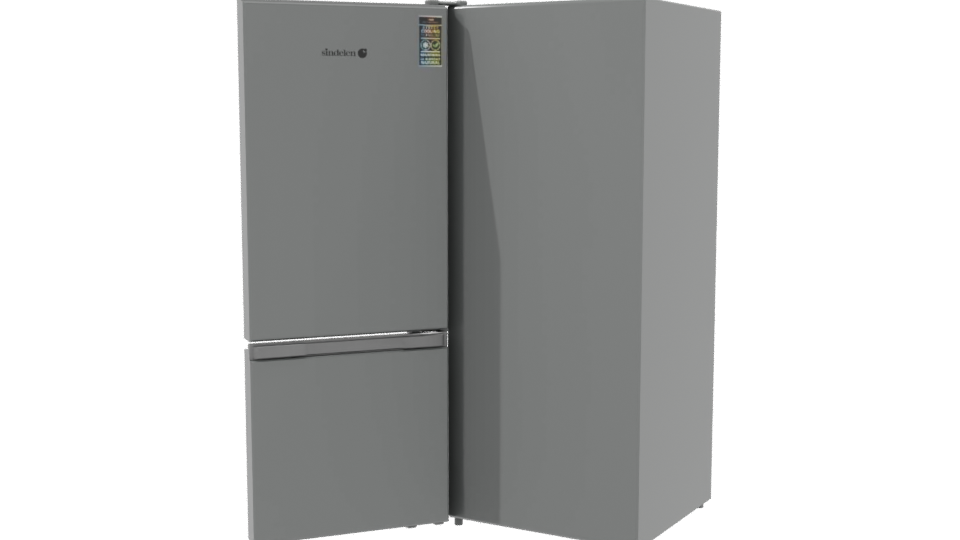 Stylish Modern Refrigerator 3D Model - Professional 3D Model Render 3