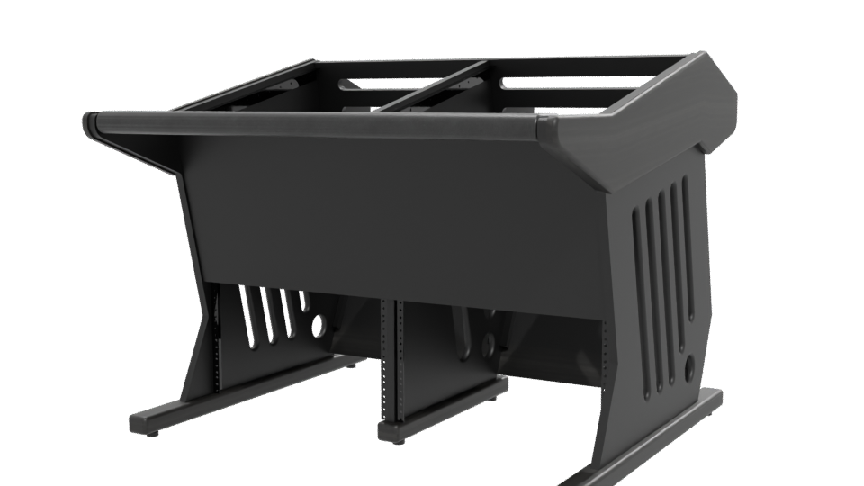 Maestro 24+12 Black Table Model - Professional 3D Model Render 12