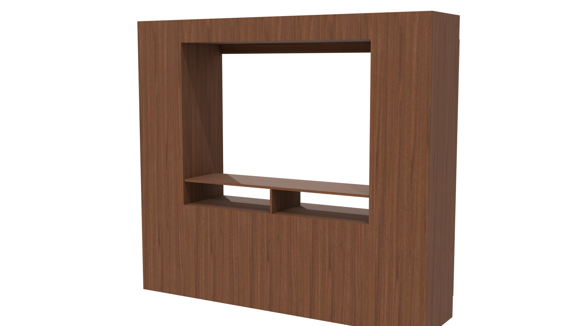 Stylish Wooden Entertainment Center 3D - Professional 3D Model Render 6