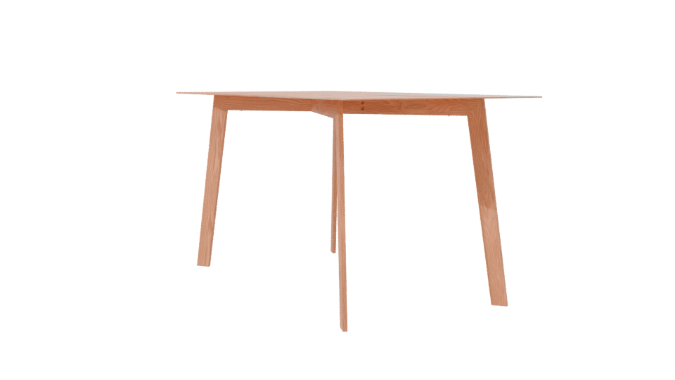 Modern Glass Top Dining Table 3D Model - Professional 3D Model Render 7