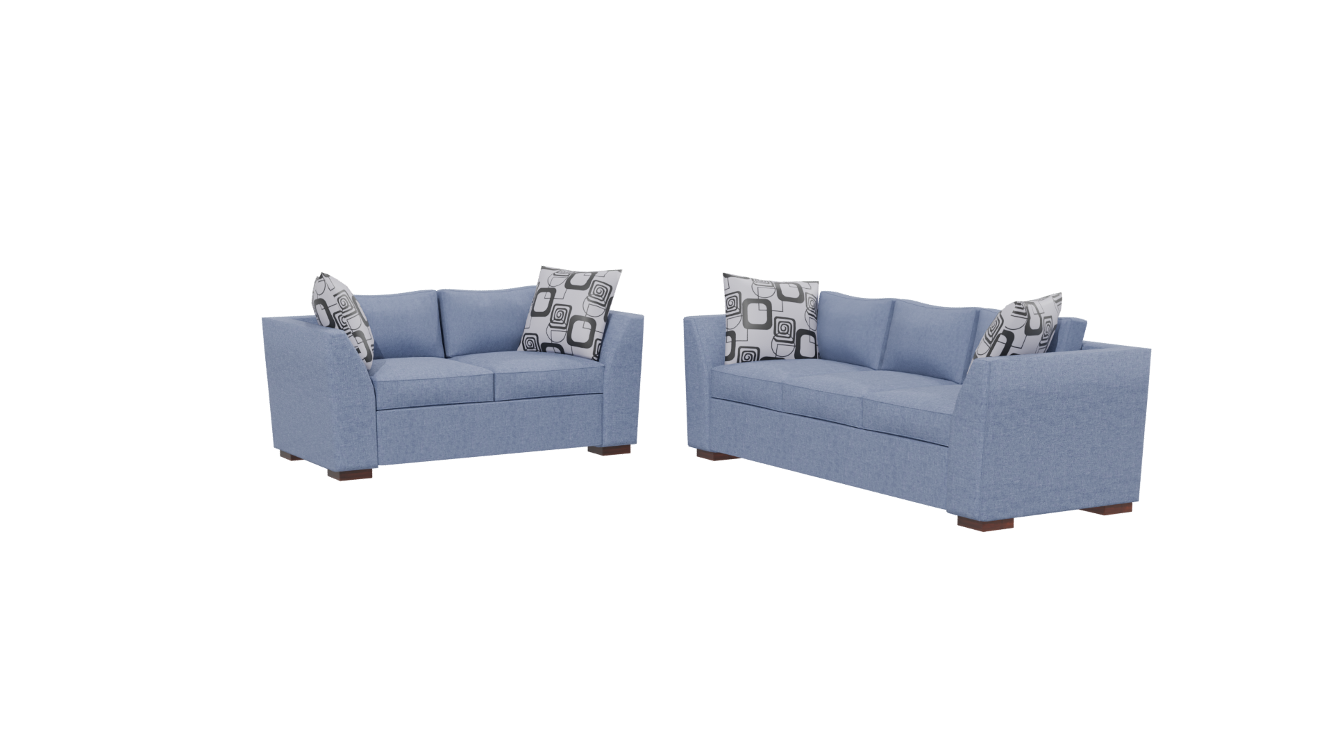 Contemporary Fabric Sofa Set 3D Model - Professional 3D Model Render 13