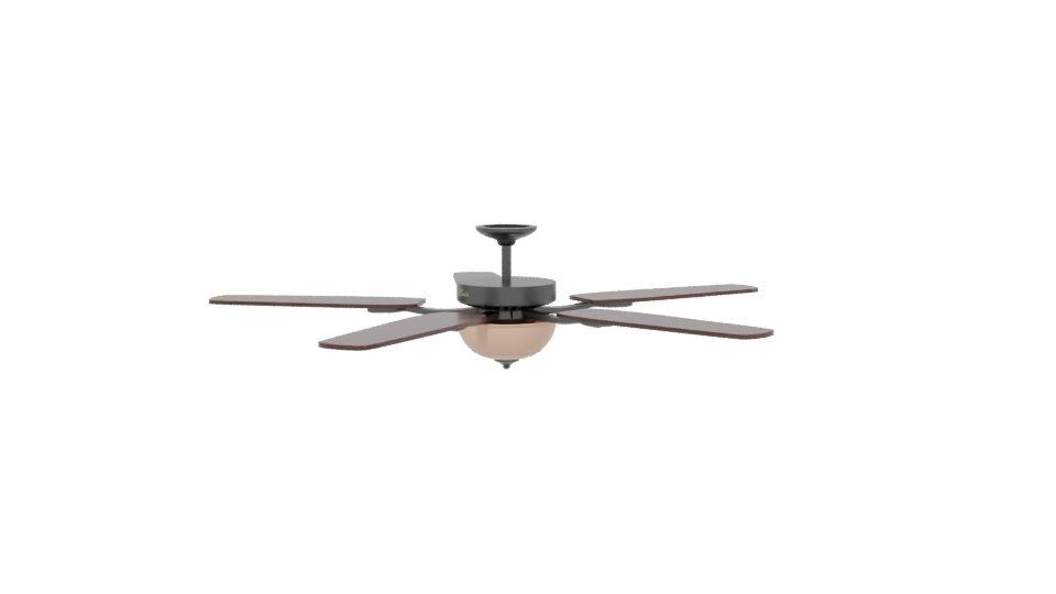 Elegant Ceiling Fan 3D Model - Professional 3D Model Render 13