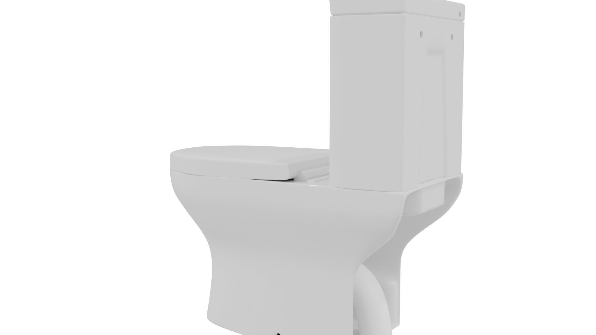 Two Pieces Girona Blanco Toilet Model - Professional 3D Model Render 3