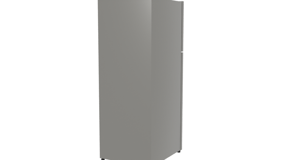 Sleek Stainless Steel Refrigerator 3D - Professional 3D Model Render 6
