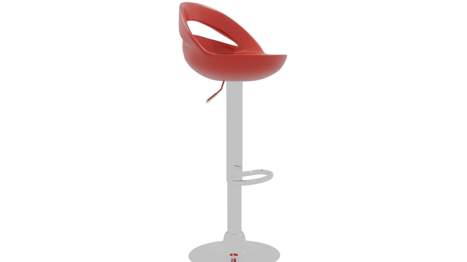 Contemporary Adjustable Bar Stool 3D - Professional 3D Model Render 9