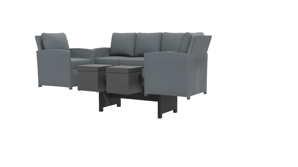 Stylish Outdoor Furniture Set 3D - Professional 3D Model Render 12