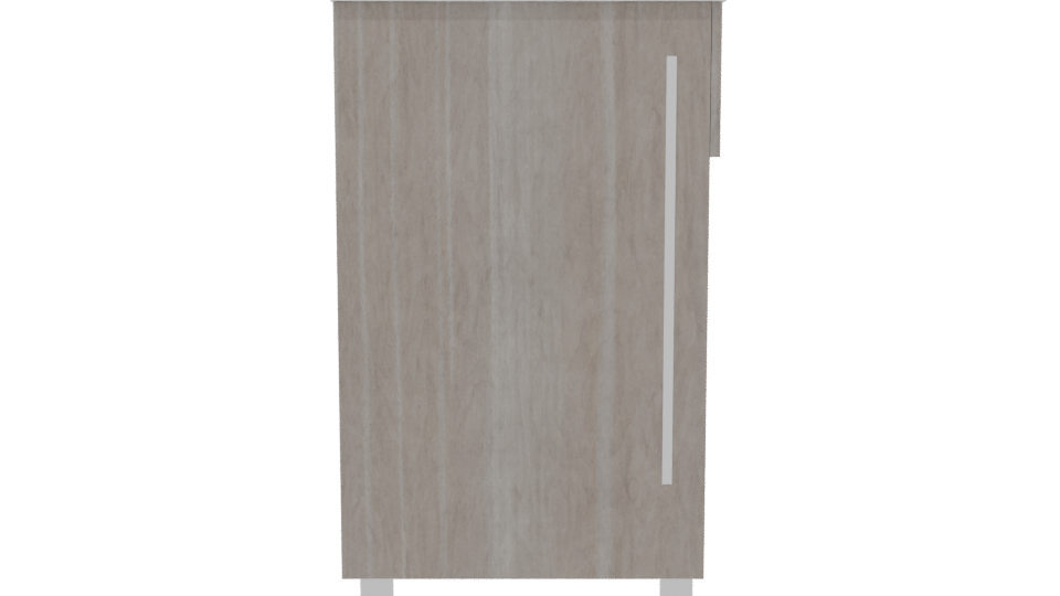 Contemporary Wooden Storage Cabinet 3D Model - Professional 3D Model Render 8