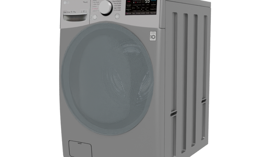 Automatic LG Washer-Dryer 3D Model - Professional 3D Model Render 12