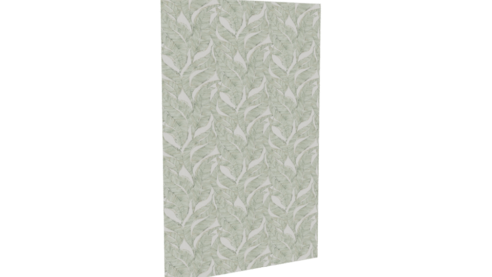 Elegant Botanical Pattern Wallpaper 3D Model - Professional 3D Model Render 10