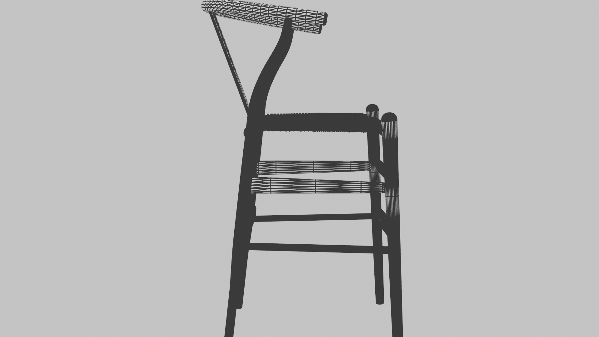 Stylish Wooden Barstool Model - Professional 3D Model Render 15