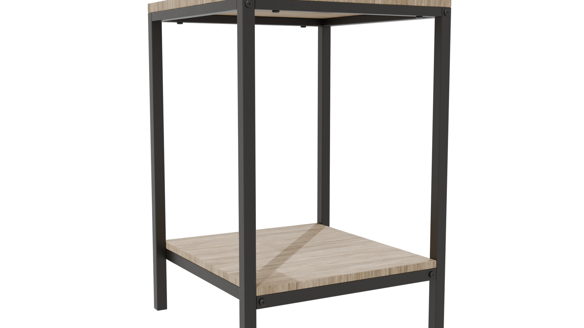 Minimalist Wooden Storage Table 3D - Professional 3D Model Render 7