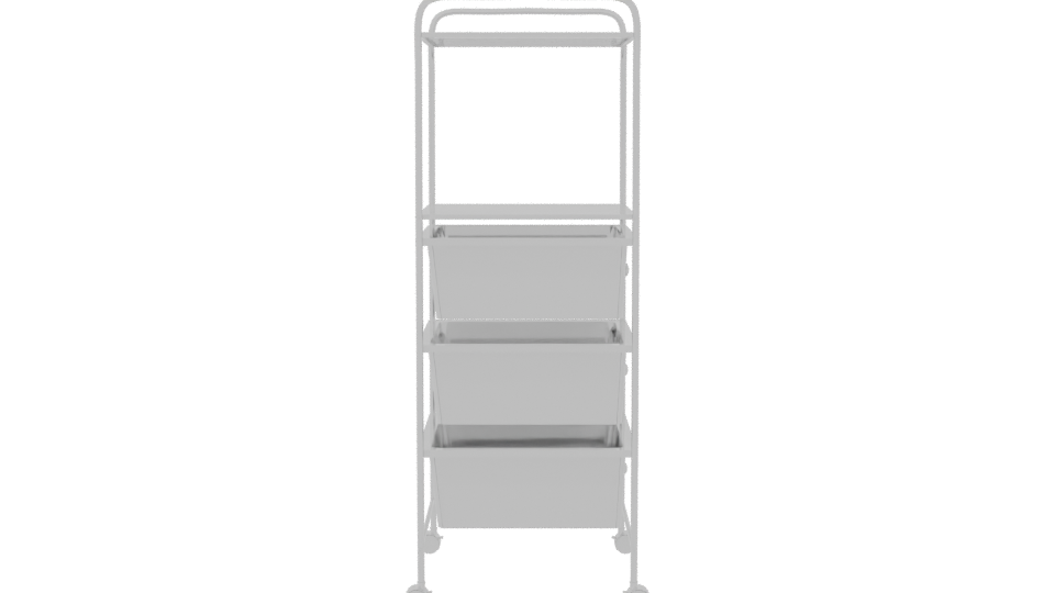 Colorful Storage Shelf Model 3D - Professional 3D Model Render 8