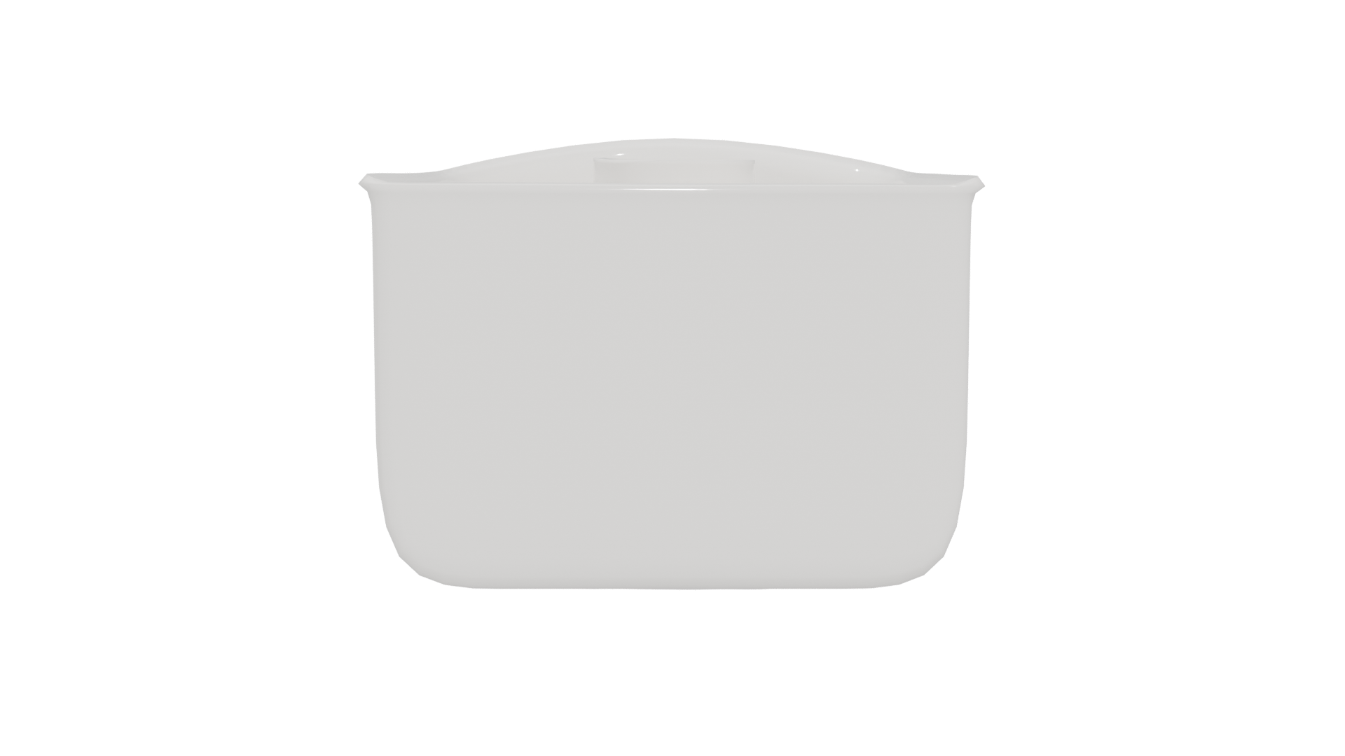 Contemporary White Planter Model - Professional 3D Model Render 5