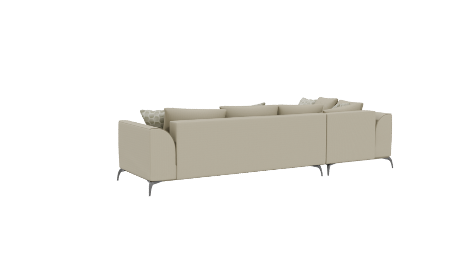 Elegant Modern Sectional Sofa 3D Model - Professional 3D Model Render 4