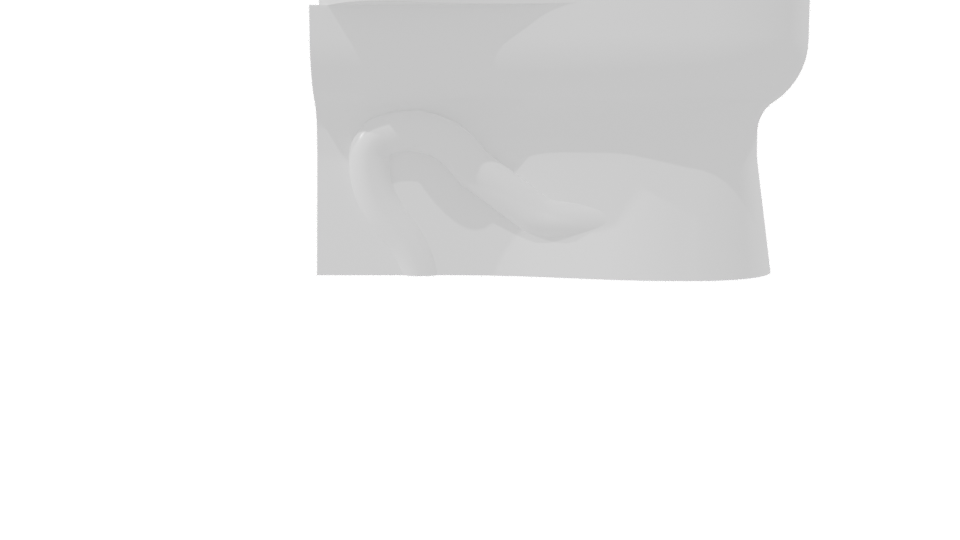 Contemporary Toilet Ceramic Model - Professional 3D Model Render 8