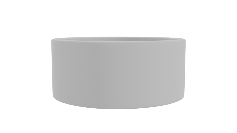 Minimalist Round Ceramic Bowl 3D - Professional 3D Model Render 10