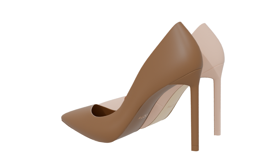 Elegant High Heeled Shoes 3D - Professional 3D Model Render 6