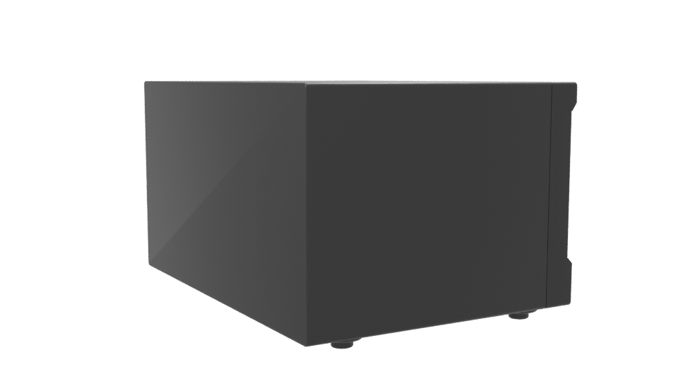 Sleek White Microwave 3D Model - Professional 3D Model Render 7