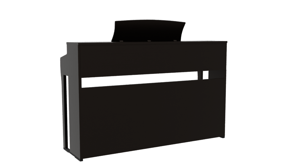 Stylish Digital Piano Model 3D - Professional 3D Model Render 4