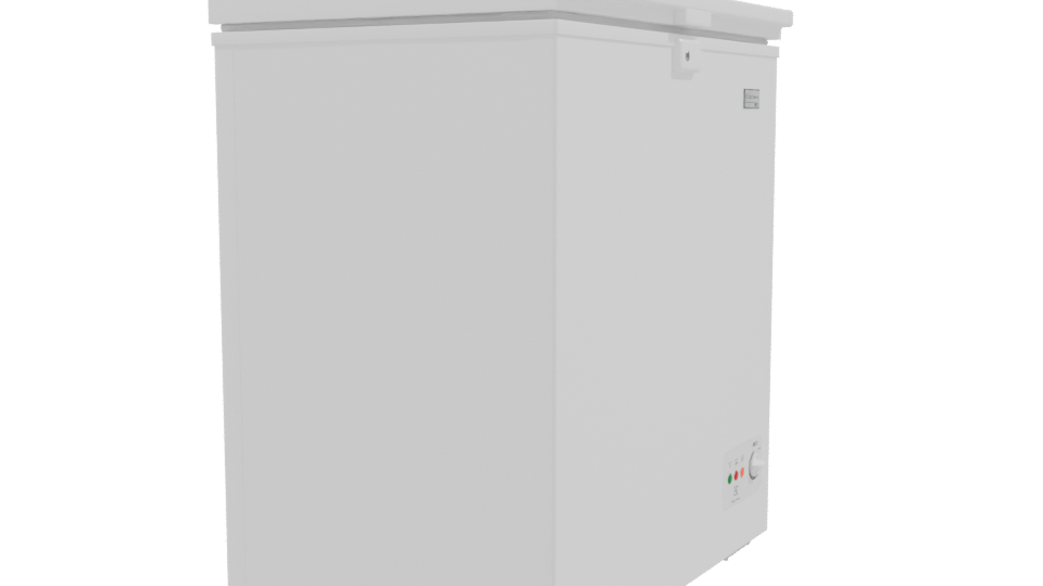 Compact Chest Freezer 3D Model - Professional 3D Model Render 9