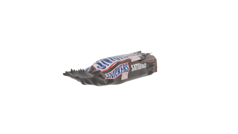 Realistic Chocolate Snack Bar 3D Model - Professional 3D Model Render 9