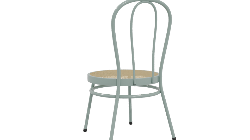 Stylish Vintage-Style Dining Chair 3D Model - Professional 3D Model Render 4
