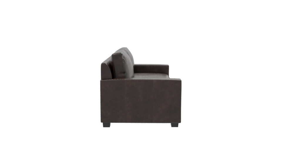 Luxurious Brown Leather Sofa 3D Model - Professional 3D Model Render 8
