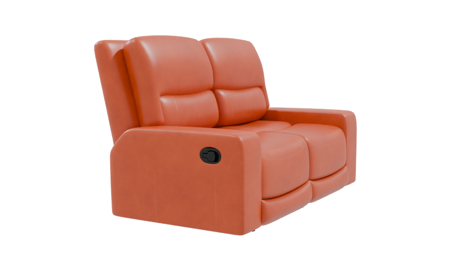 Stylish Reclining Love Seat 3D - Professional 3D Model Render 9