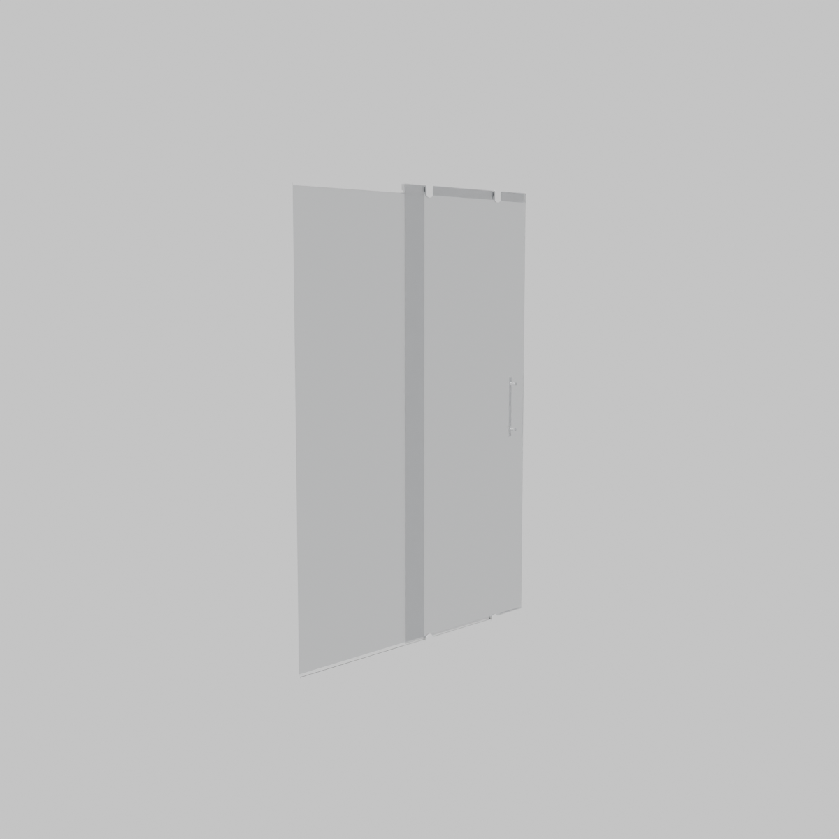 Sleek Glass Shower Door 3D Model - Professional 3D Model Render 13