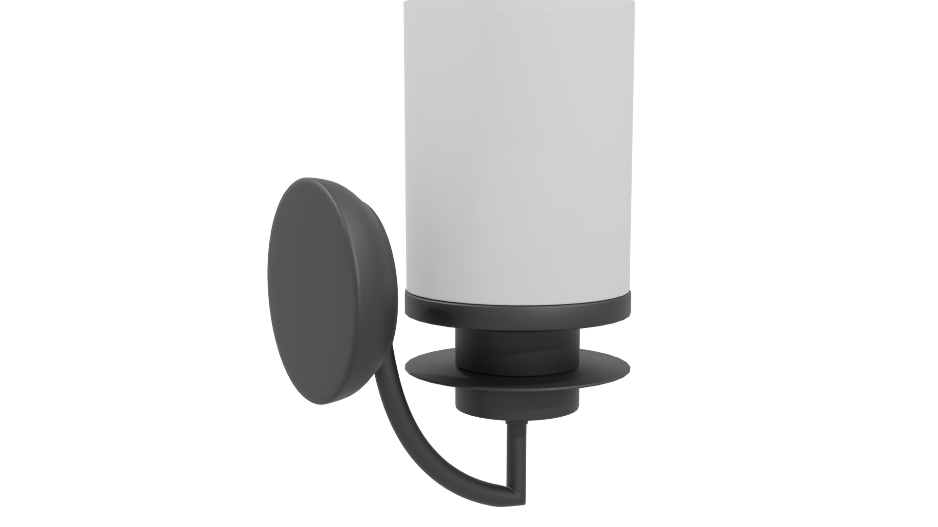 Contemporary Glass Wall Lamp 3D Model - Professional 3D Model Render 4