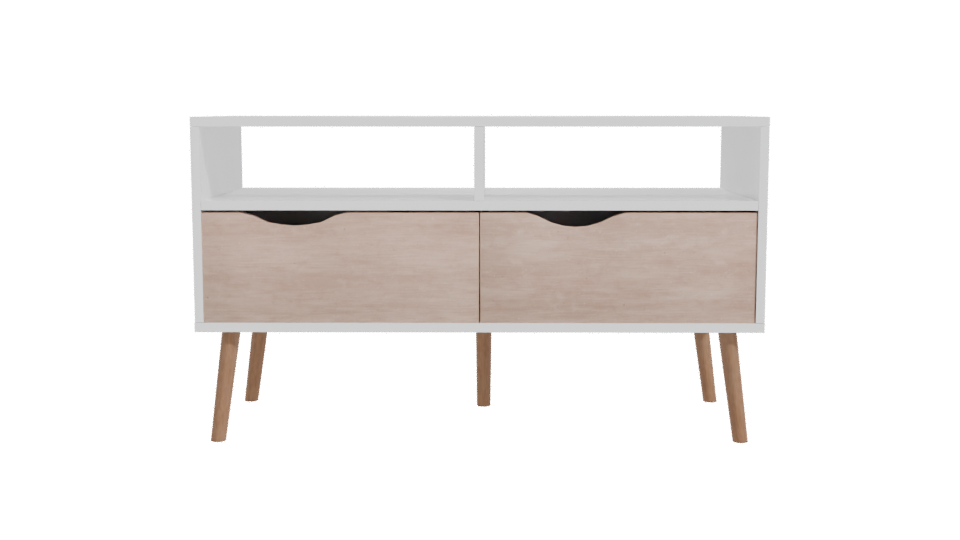 Stylish Modern TV Stand Model - Professional 3D Model Render 11