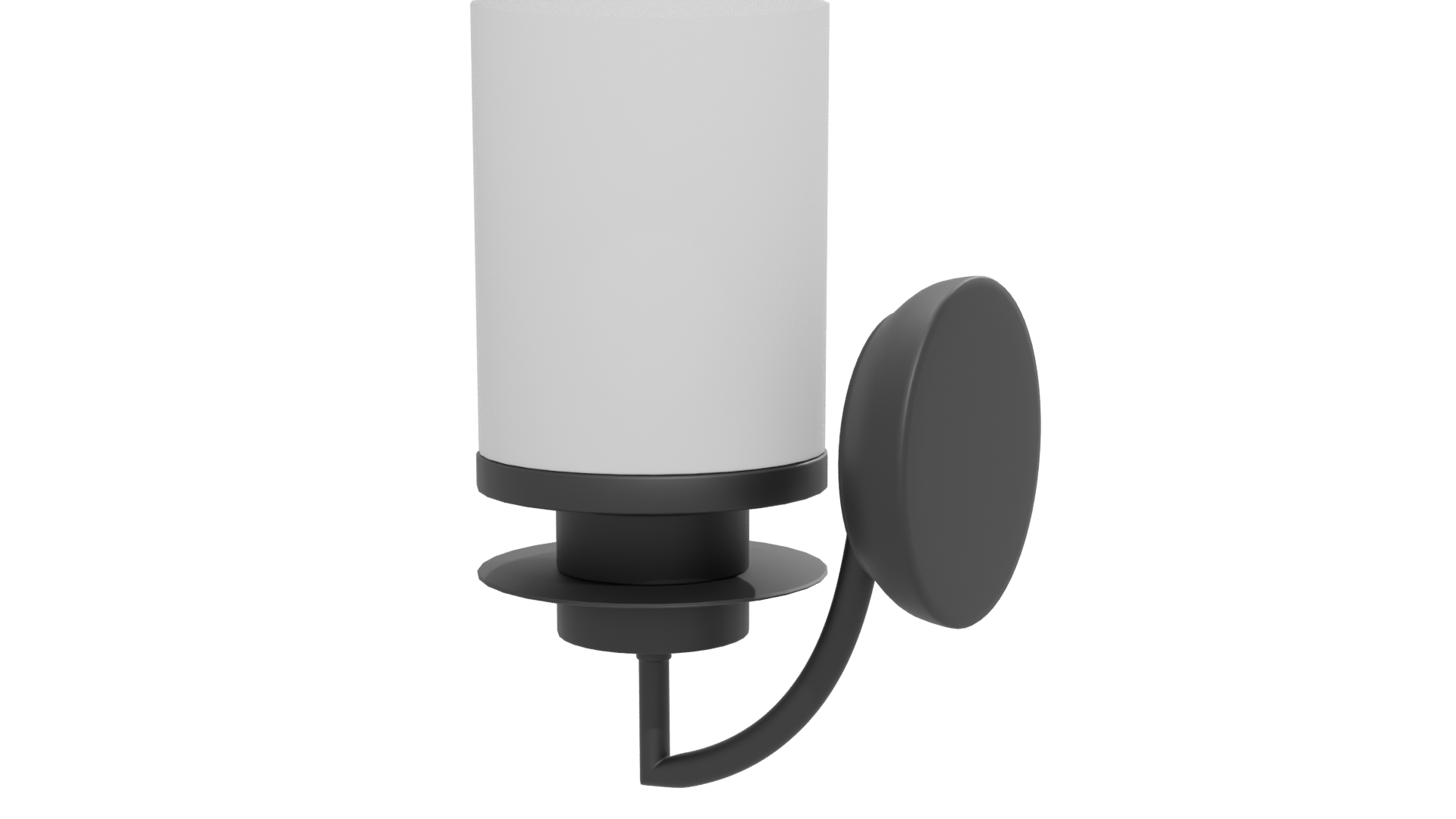 Contemporary Glass Wall Lamp 3D Model - Professional 3D Model Render 12