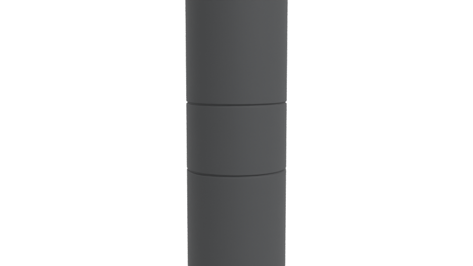 Minimalist Stacked Cylinder Model - Professional 3D Model Render 11
