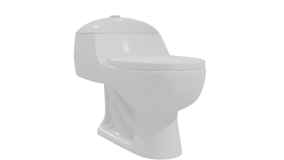 Stylish Toilet 3D Model - Professional 3D Model Render 10
